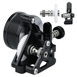 Upgrade 3D Printer Accessories Parts Lightweight Sherpa Dual Gear Mini Extruder with Motor Compatible with Ender3v2 Pro Cr10 Q5 Qq-S Voro2.4 V0.1 0.2