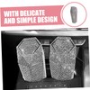 BUGUUYO Rhinestone Car Trash Can with Lid Decorative Auto Trash