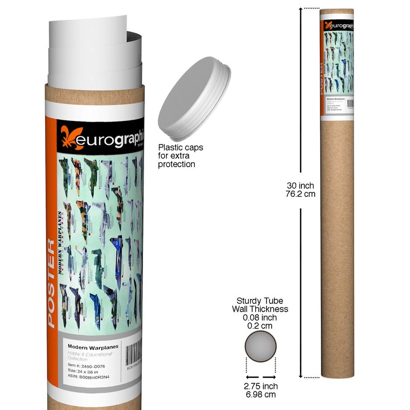 EuroGraphics Modern Warplanes Poster, 36 x 24 inch