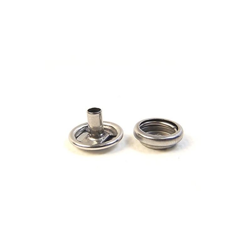 Snap Cap & Socket Only, Stainless Steel, Long Post on
