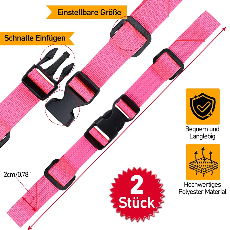 XIANGLONGY Pack of 2 Adjustable Chest Strap Backpack Children, School