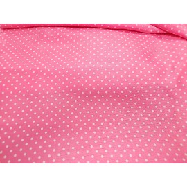 Unbranded Polka  Satin Charmeuse Fabric Fairy Pink Apparel By The Yard
