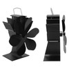 Heat Powered Stove Fan 6 Blade Fast Speed Large Air