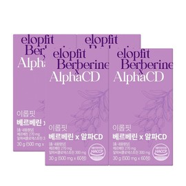 Benefit Fit Berberine Alpha CD Alpha CD 60 tablets / 이롭핏 베르베린 알파시디 알파CD 60정 X 4박스