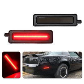 Tonsya For 82 83 84 85 86 87 88 89 90 91 92 Pontiac Trans Am Firebird fender Bumper Rear Side Marker Parking Lights Smoked len Red LED light