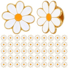 Tondiamo 100 Pcs Daisy Award Pin for Nurses Flower Enamel Lapel Pins for Backpacks Bags Creative Daisy Brooches Steampunk Brooches for Hats Clothes Women Men Nurse Day Gifts