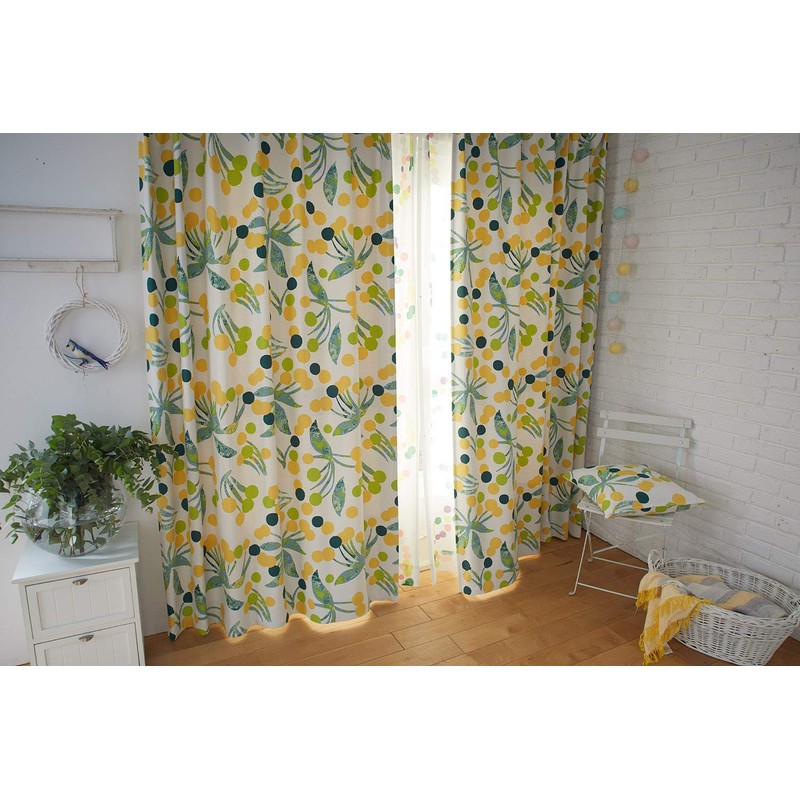 Suminoe V335C Cushion Cover, Yellow, 17.7 x 17.7 inches (45