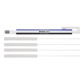 Tombow Mono Zero precision eraser and refill Mono Zero + 2x Refill White