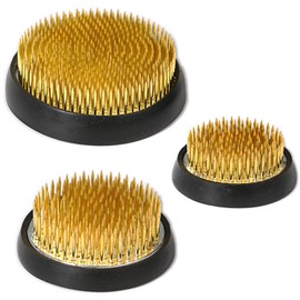 dodtazz Kenzan Ikebana Flower Arrangement, Round Shape, Rubber Cover, Anti-Slip, Flower Arrangement, Slip, Set of 3, 1.6 inches (4 cm), 2.0 inches (5 cm), 2.4 inches (6 cm)))