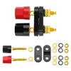 KUOQIY 4 Pieces Dual Binding Post Terminal, 2-Way Audio Speaker