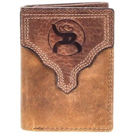 HOOEY Leather Tri-Fold Men's Wallet (Canyon - Brown)