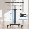 BONTEC 25.6" x 17.7" Gas Spring Mobile Stand Up Desk,