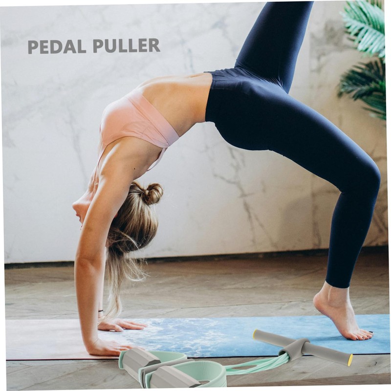 OHPHCALL Stomach Abdominal Exercise Equipment Six-Tube Tension Rope Pedal Puller