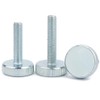 CONPHERON Galvanised Carbon Steel Thumb Screws Flat Knurled Head Screws