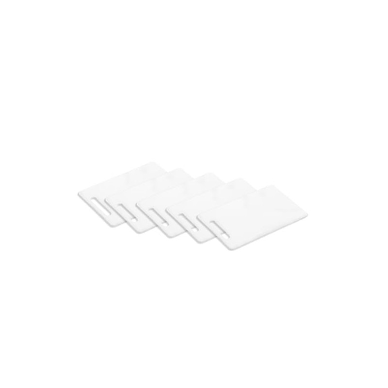 Kesper 30460 | Set of 5 Plastic Chopping Boards, White,