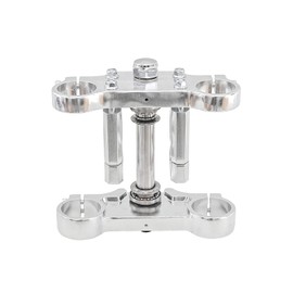 REBEKAMODS 7/8" Handlebar Risers Front Fork 33mm Triple Tree Mount Clamp for CRF50 Motocycle Dirt Pit Bike Mini Bike 70cc 90cc 110cc 125cc, Silver