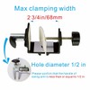 Heavy Duty Replacement Clamp for 1/2” Base Magnifying Lamp，Desk Lamp，Magnify