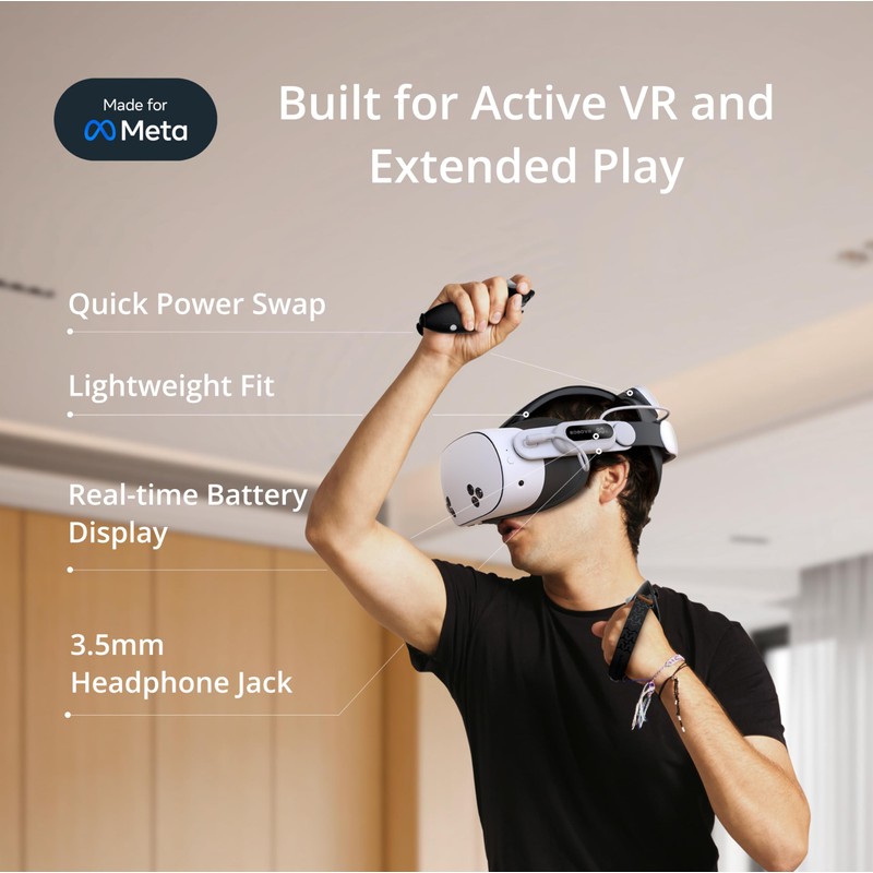 BOBOVR E3 Pro Battery Strap Accessories for Meta Quest3/3S,10000mah Hot