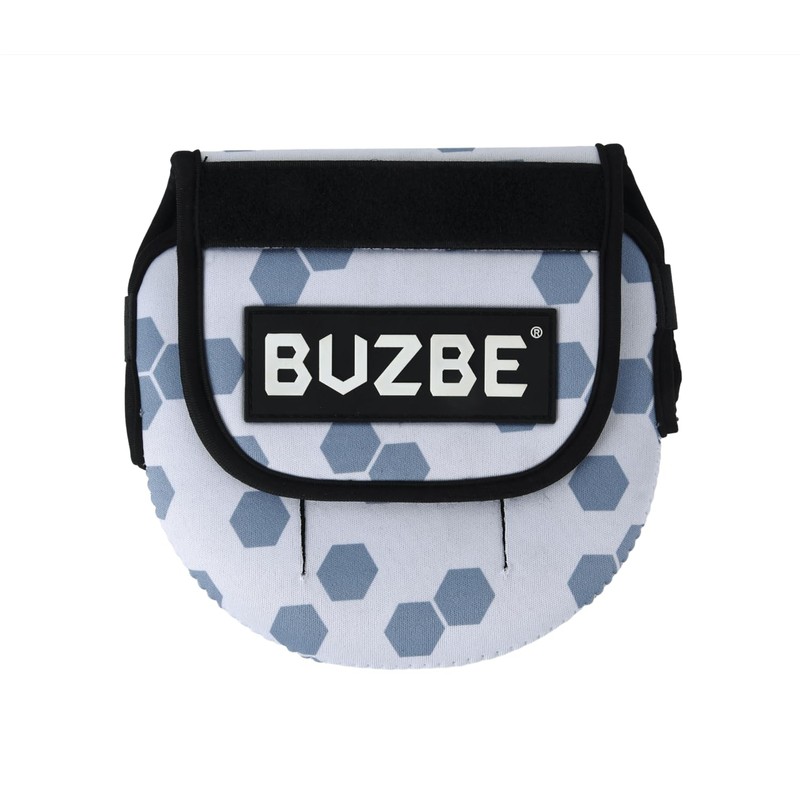 BUZBE Neoprene Spinning Reel Cover - Medium - White Hex