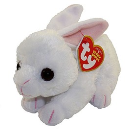 TY 42267 Cotton, Rabbit White 15 cm, Beanie Babies, Easter Limited Edition