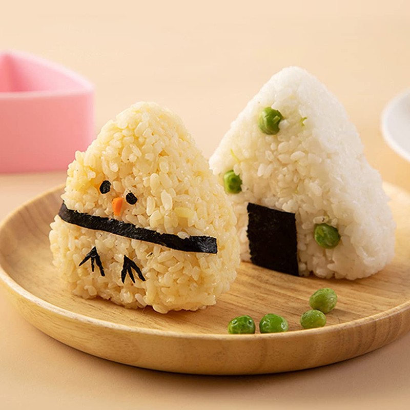 HJUWANG Triangle Rice Ball Mold Sushi Mold,Rice Ball Mold,Plastic Triangle