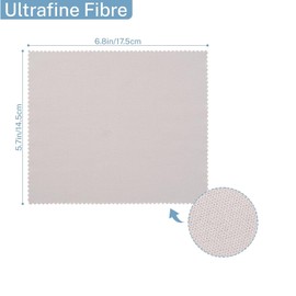 24 Glasses Cleaning Cloth, Microfiber Cleaning Cloth, for Screens, Glasses, Screens, Cameras, ipads, iPhones, Glasses, Mobile Phones, LCD TV Screens and Other fine Surfaces (17.5 x 14.5 cm)