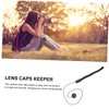 LALAFINA 20Pcs Lens Caps Keeper String Holder Lost Elastic Leash
