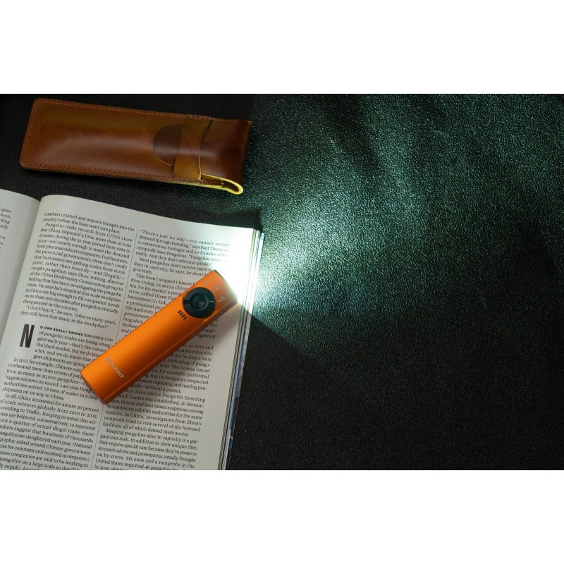 Olight Arkfeld Pro Orange CW Amercian Flag, LED Light/UV/Green Beam,