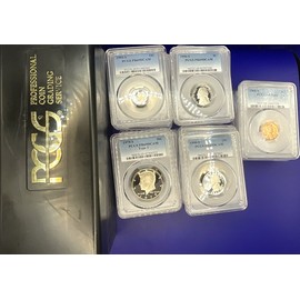 🔥{5} GRADED PROOF COINS Instant Collection💰PC