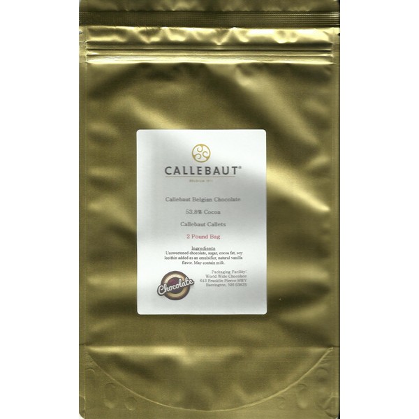 Callebaut 811 Dark Callets , Callebaut 811 54.5% Dark Chocolate Callets, from OliveNation, Semi Sweet Baking & Confectionery Chips -2 lbs