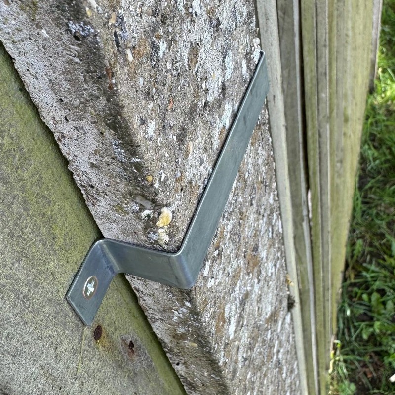 Fence Panel Security Bracket Set (20 Pack) Galvanized Steel Post
