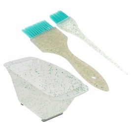 Gatuida Hair Dye Bowl Set 1 Set Soft Brush Mixing Bowl and Hair Coloring Tool for Salon Use for