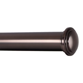 Ivilon Window Curtain Rod Decorative End Cap Design, 1 Inch Rod, 28 to 48 Inch. Oil Rubbed Bronze