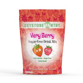 Keystone Pantry Sugar-Free Drink Mix Very Berry Zero calories Zero net carbs Sugar-Free Caffeine