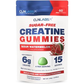Creatine Monohydrate Gummies 6000mg | 1-Month | Sugar-Free | Sour Watermelo