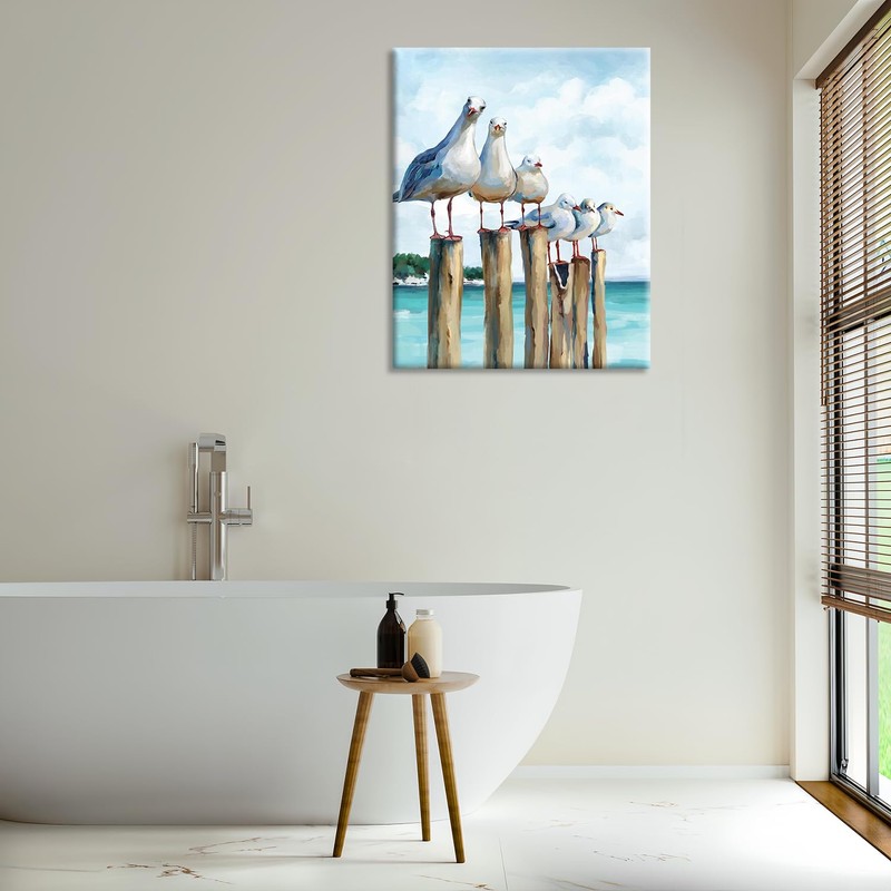ShengDexin Diamond Painting Adult Animals Seagull 30 x 40 cm