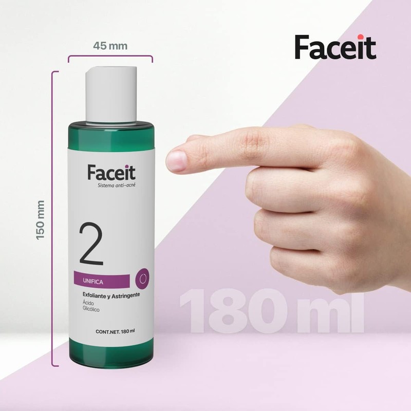 Faceit Tónico Facial Ácido Glicólico 180 ml