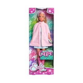 Steffi Love Cape Fashion, Toy Doll with Dress and Cape, Including Boots, Headband and Clutch, 29 cm, from 3 Years
