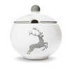 GMUNDNER KERAMIK Sugar Bowl with Cut-Out Diameter 10 cm Grey