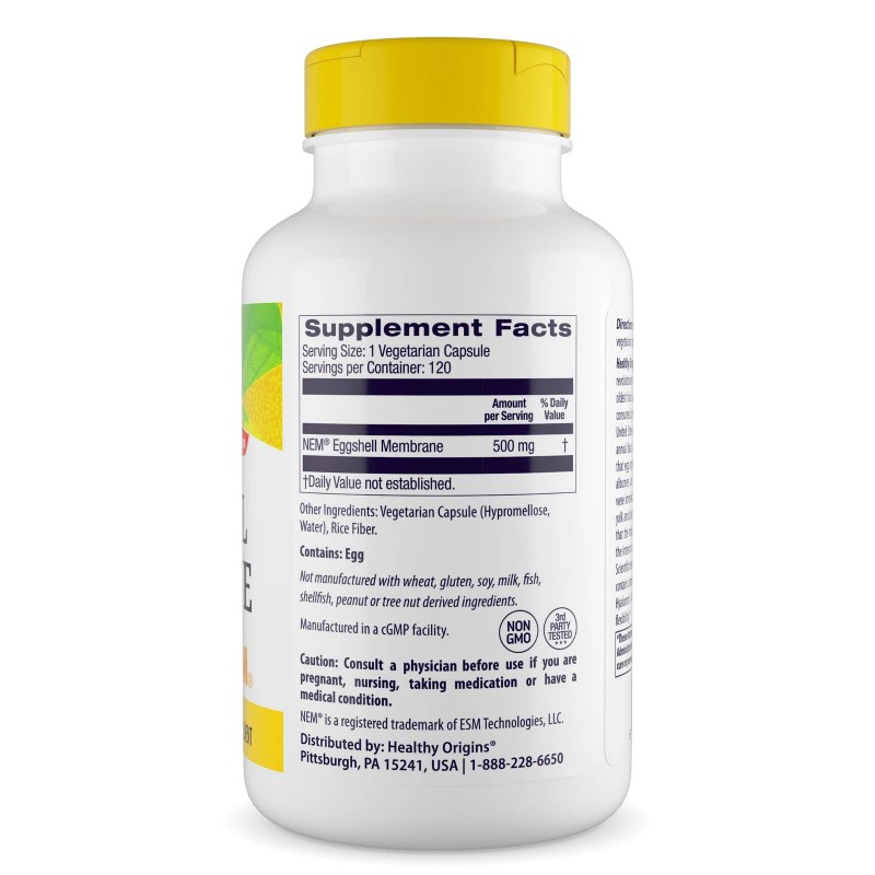 Healthy Origins Natural Eggshell Membrane Joint Support Supplement 120 Count