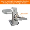 DEEKOUDT 2 Pcs 304 Stainless Steel Small Butterfly Twist Lock