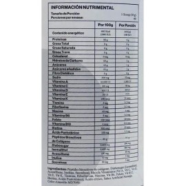Péptidos Colágeno Biotina Hidrolizado Naranja 400g G-Prot Sin Gluten                                                                                  