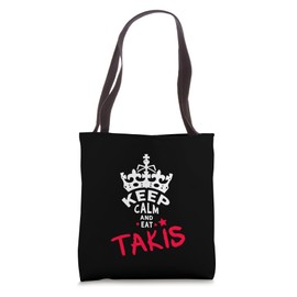 Keep Calm And Eat Takis White Foodies Design Tote Bag