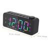 FELTECHELECTR Large Digital Alarm Clock Led Display Modern Decor Easy