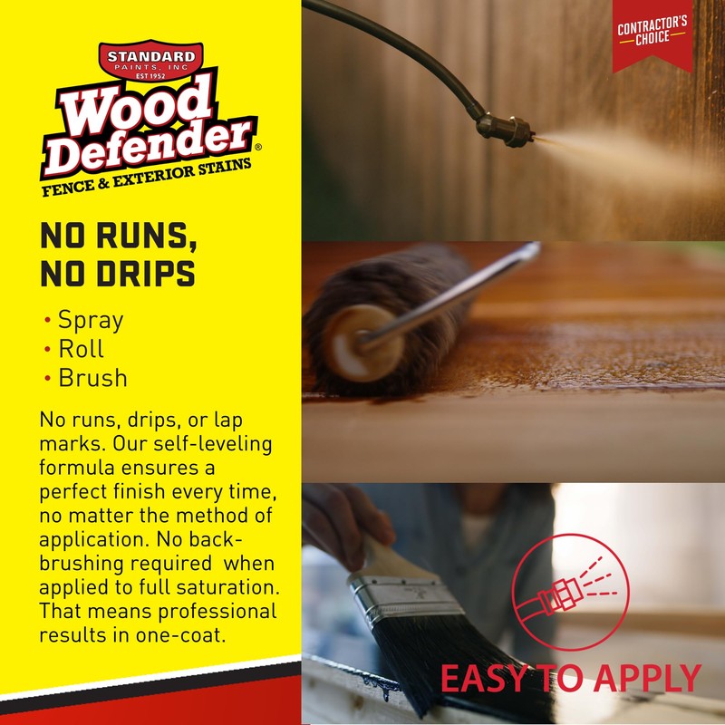 Wood Defender 200 Series Leatherwood Transparent Stain & Sealer Gallon