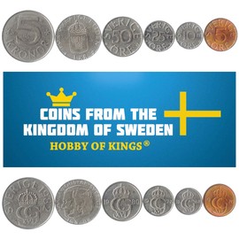 Set of 10 Collectible Coins from South and North America, Europe, Asia, Africa and the Middle East, Coin Sets from Around the World