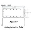 Aquador Widemouth Above Ground Pool Skimmer Cover - Replacement Lid