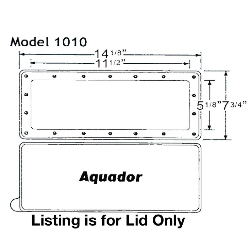 Aquador Widemouth Above Ground Pool Skimmer Cover - Replacement Lid
