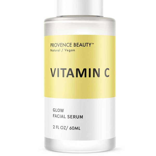 Vitamin C Serum for Face - Brightening Facial and Anti Aging Treatment for a Youthful and Glowy Complexion - Hyaluronic Acid, Green Tea, Vitamin C and E -2 Fl Oz
