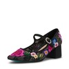 Betsey Women's Rubee Pump, Black Multi Floral, 7.5